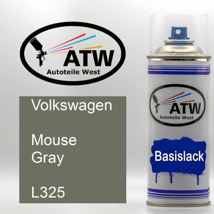 Volkswagen, Mouse Gray, L325: 400ml Sprühdose, von ATW Autoteile West.